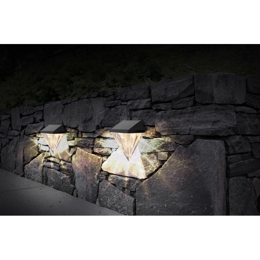 Globo - SETTI 2x LED-seinäaurinkovalaisin LED/0,5W/3V IP44