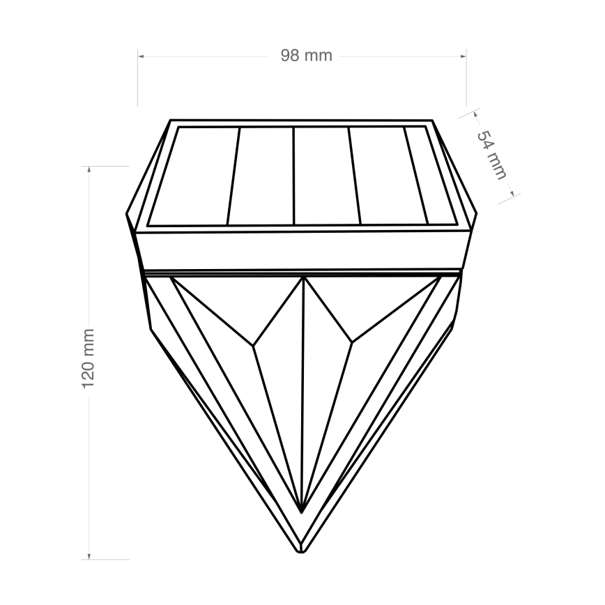 Globo - SETTI 2x LED-seinäaurinkovalaisin LED/0,5W/3V IP44