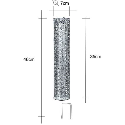 Globo - LED-aurinkovalaistus LED/0,06W/3,2V 3000K IP44