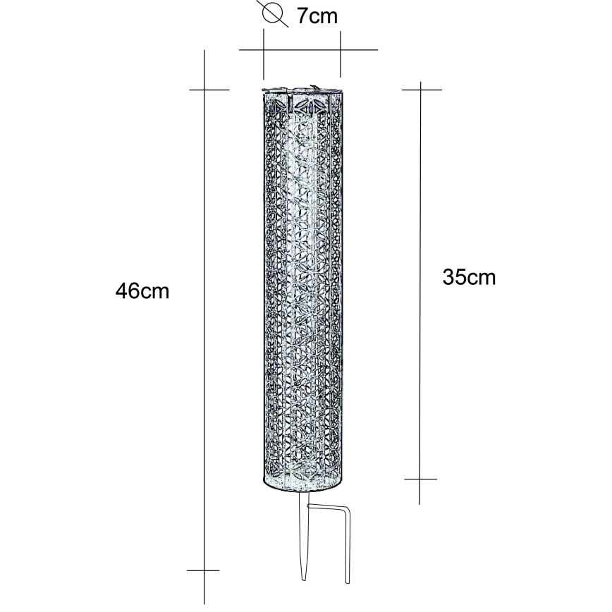 Globo - LED-aurinkovalaistus LED/0,06W/3,2V 3000K IP44