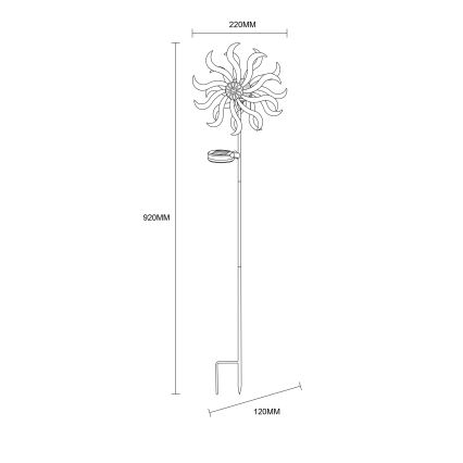 Globo - LED Solar koriste LED/0,06W/3,2V IP44