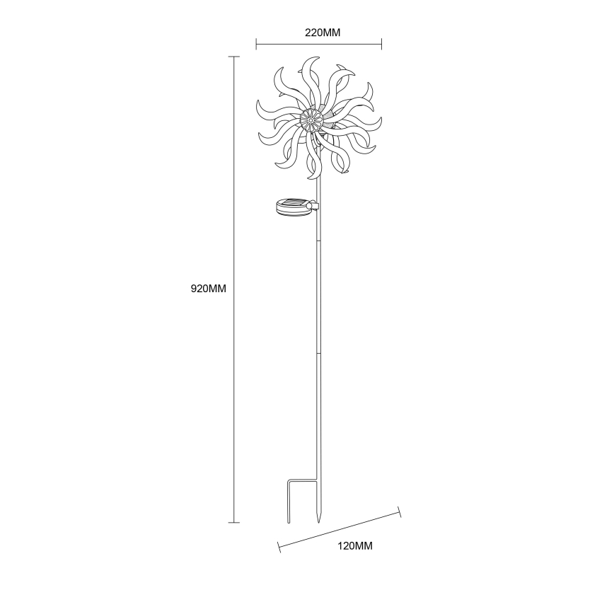 Globo - LED Solar koriste LED/0,06W/3,2V IP44
