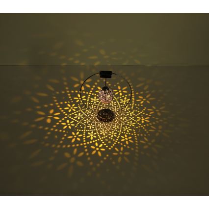 Globo - LED-aurinkovalaistus LED/0,06W/1,2V hopea IP44