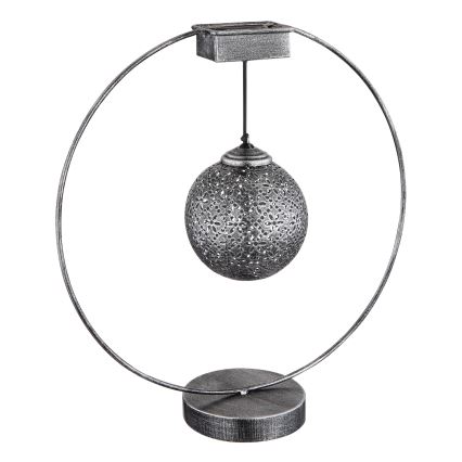 Globo - LED-aurinkovalaistus LED/0,06W/1,2V hopea IP44