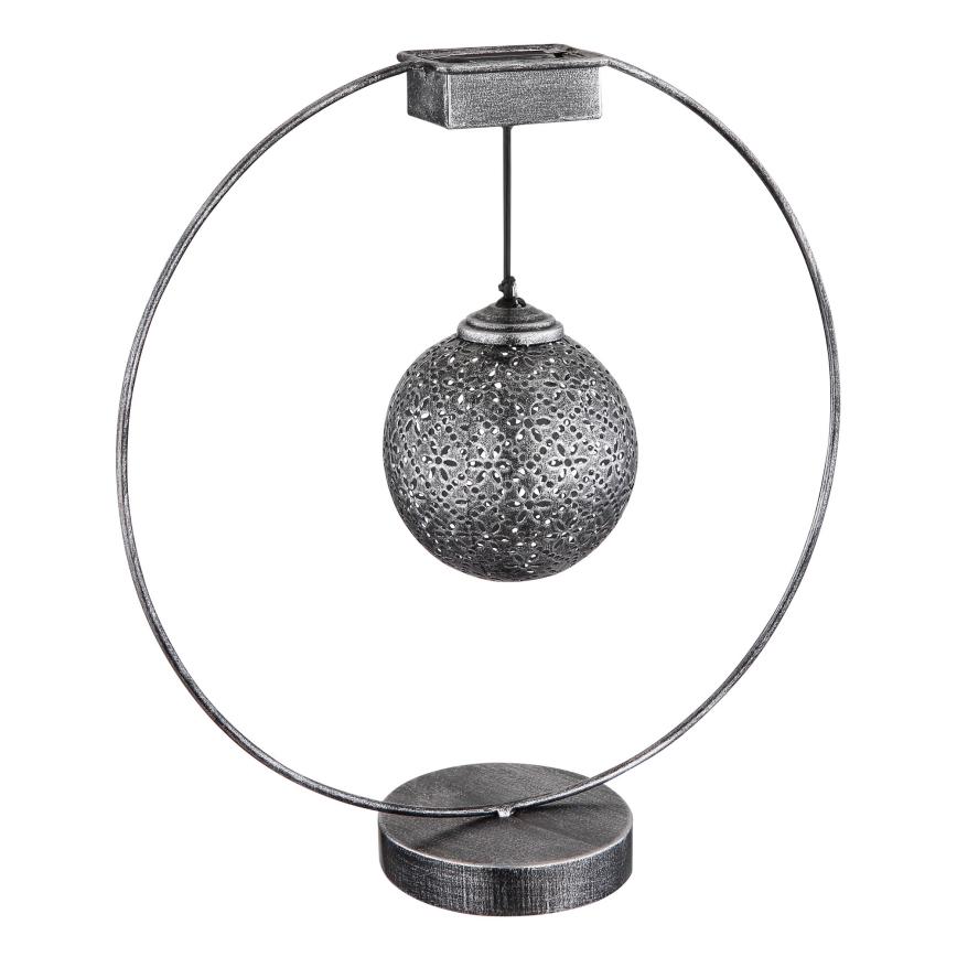 Globo - LED-aurinkovalaistus LED/0,06W/1,2V hopea IP44