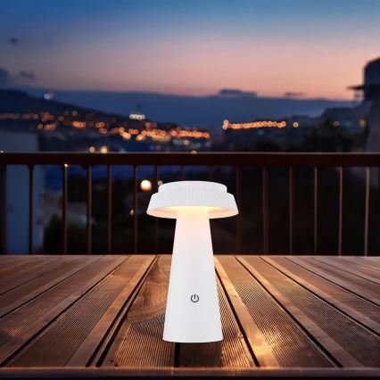 Globo - LED Himmennettävä aurinko kosketus lamppu LED/4W/3,7W IP54 valkoinen