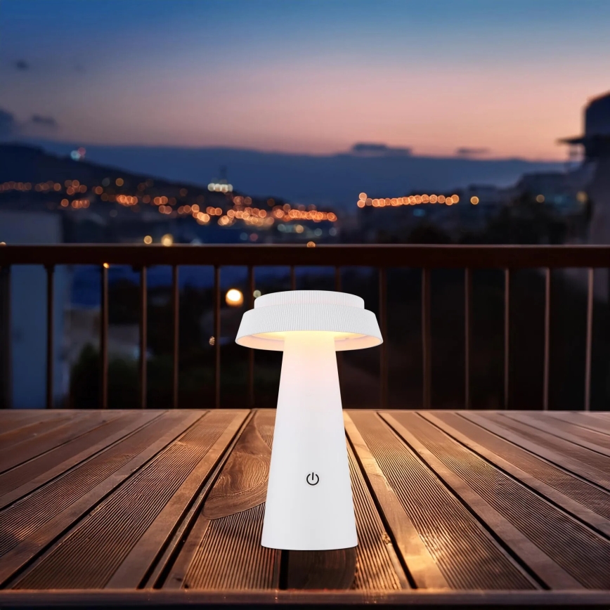 Globo - LED Himmennettävä aurinko kosketus lamppu LED/4W/3,7W IP54 valkoinen