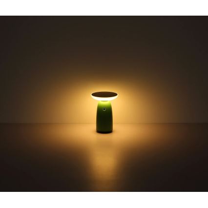 Globo - LED Himmennettävä aurinko kosketus lamppu LED/10W/3,7V IP54 vihreä