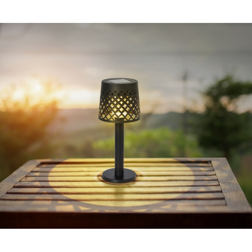 Globo - LED-aurinkovalaistus LED/0,06W/3,2V 3000K IP44 musta