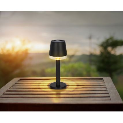 Globo - LED-aurinkovalaistus LED/0,5W/3,2V 3000K IP44 musta