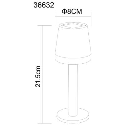 Globo - LED-aurinkovalaistus LED/0,5W/3,2V 3000K IP44 musta