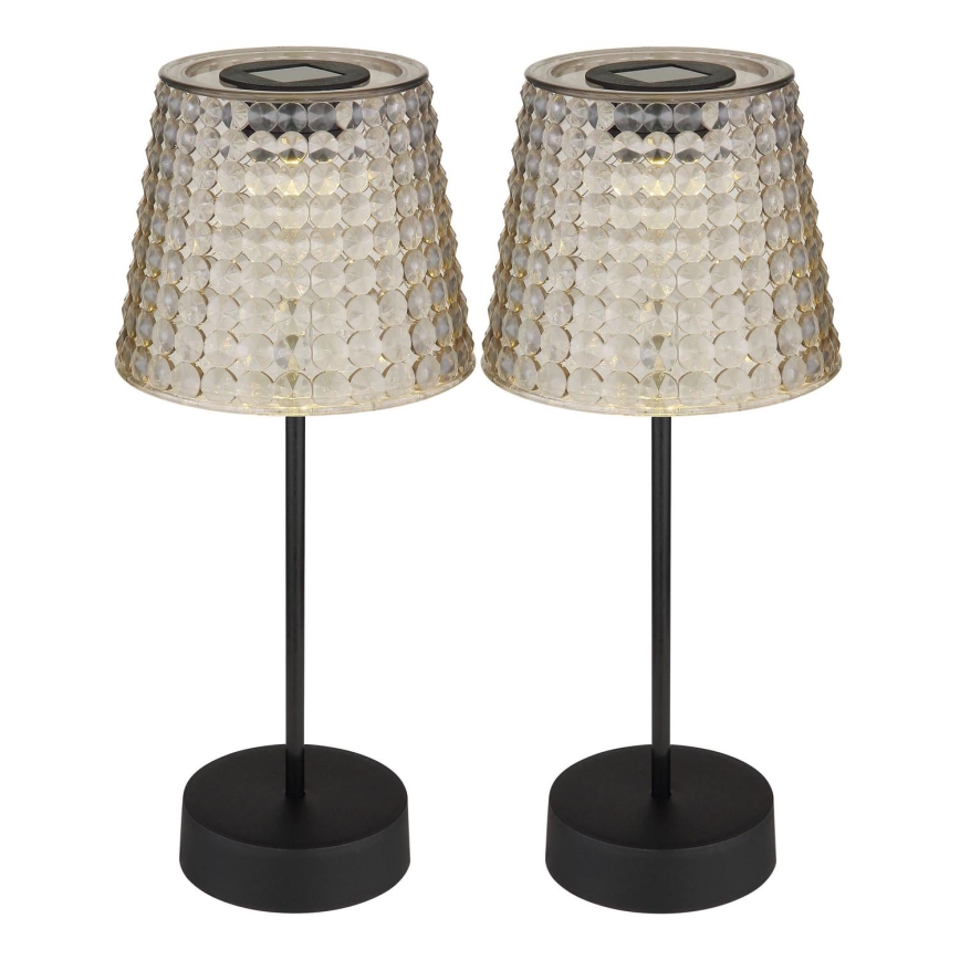Globo 36634-2S - SETTI 2x LED-aurinkovalaistus SOLAR LED/0,06W/3V IP44 harmaa
