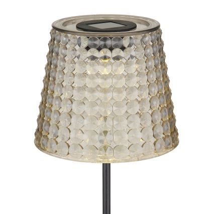 Globo - SETTI 2x LED-aurinkovalaistus LED/0,06W/3V IP44 harmaa