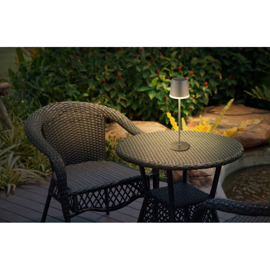 Globo - LED-aurinkovalaistus LED/0,6W/3V 3000K IP44 antrasiitti