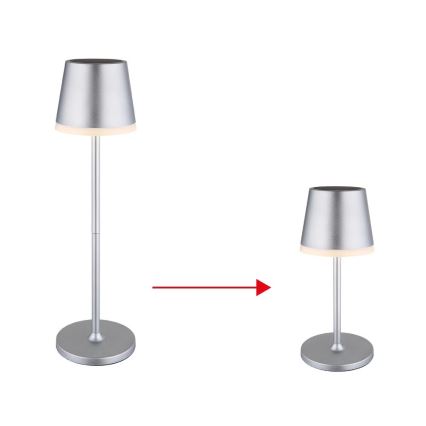 Globo - LED-aurinkovalaistus LED/0,6W/3V 3000K IP44 mattakromi