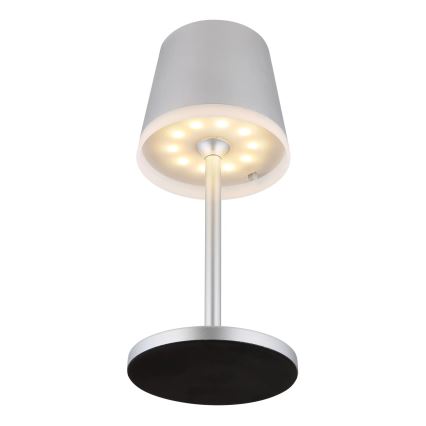 Globo - LED-aurinkovalaistus LED/0,6W/3V 3000K IP44 mattakromi