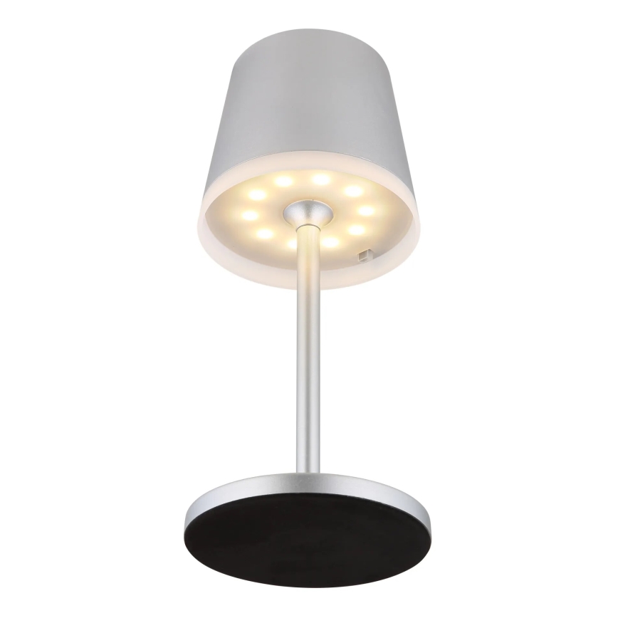 Globo - LED-aurinkovalaistus LED/0,6W/3V 3000K IP44 mattakromi