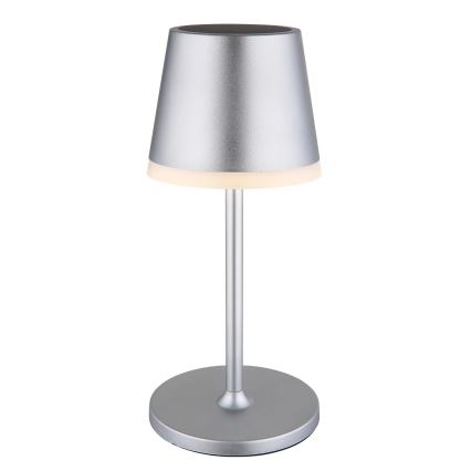 Globo - LED-aurinkovalaistus LED/0,6W/3V 3000K IP44 mattakromi