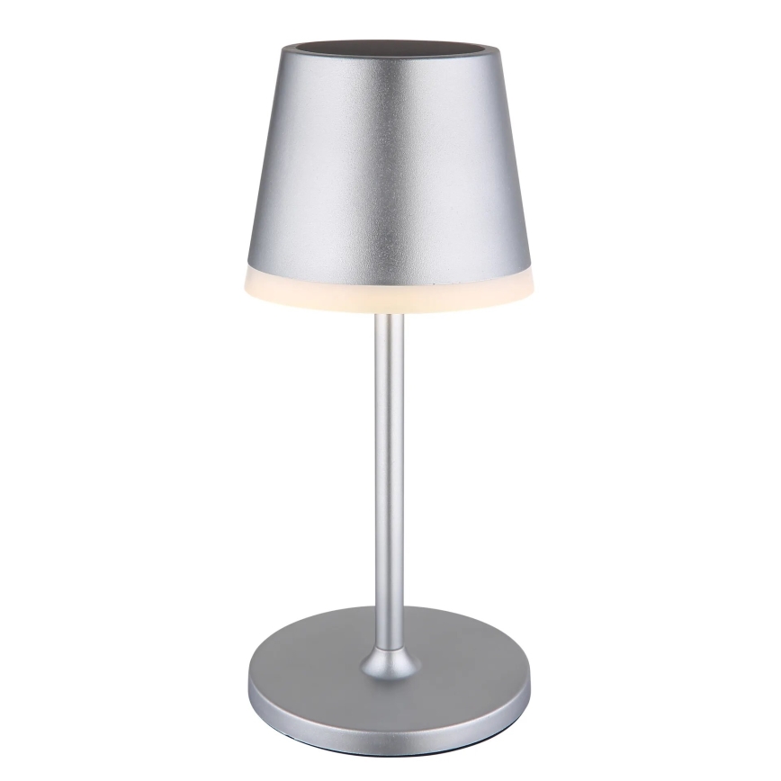 Globo - LED-aurinkovalaistus LED/0,6W/3V 3000K IP44 mattakromi