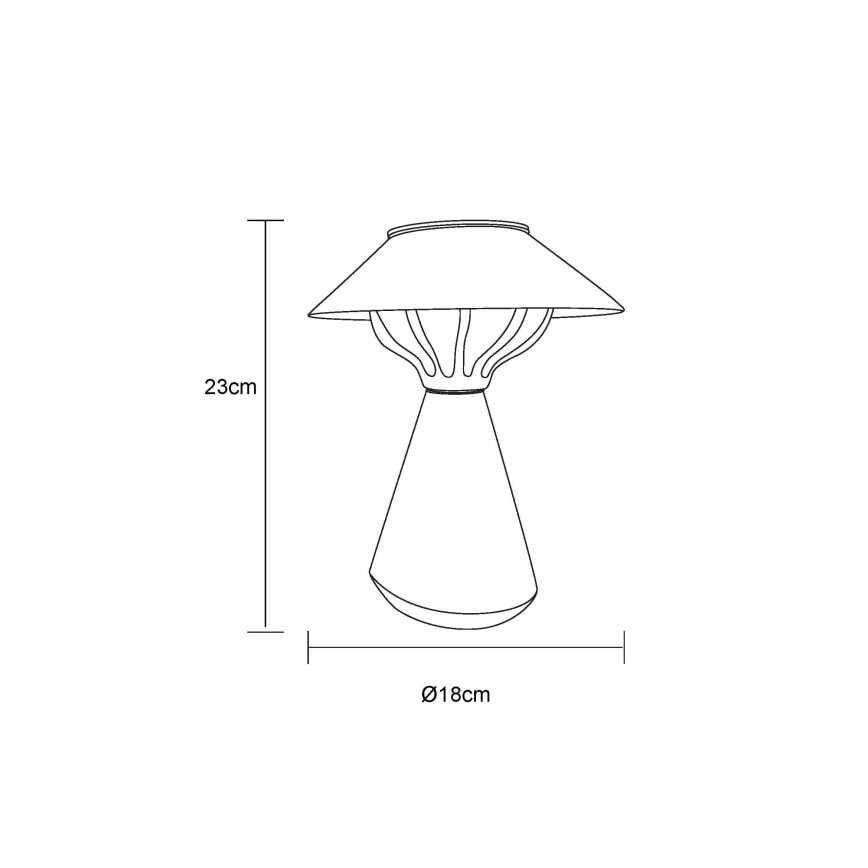 Globo - LED-aurinkolamppu 10xLED/0,06W/1,2V IP44 musta