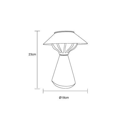 Globo - LED-aurinkolamppu 10xLED/0,06W/1,2V IP44 ruskea