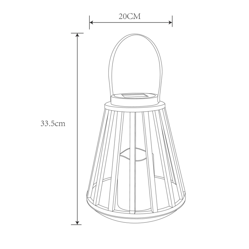 Globo - LED aurinkovalo LED/0,06W/3V 3200K IP44