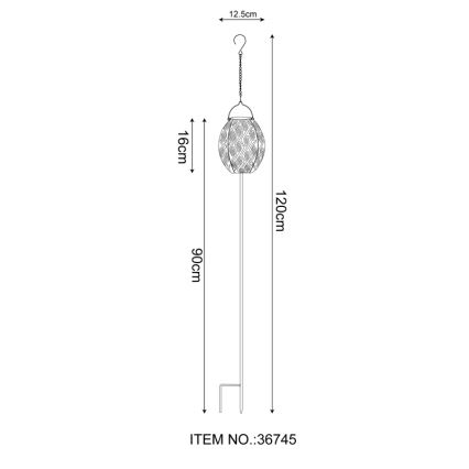 Globo - LED-aurinkovalaistus 3in1 LED/0,06W/3,2V 3000K IP44