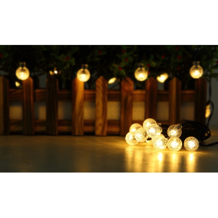 Globo - LED-aurinkoketju 20xLED/0,06W/3,2V 285 cm IP44