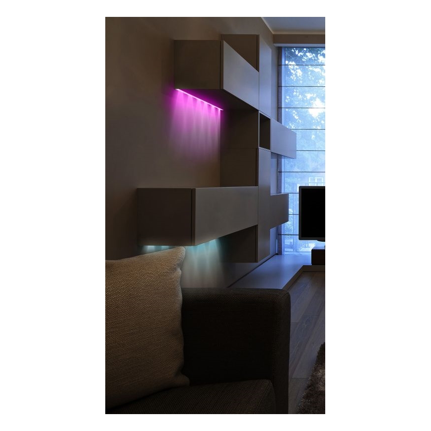 Globo - LED RGB Himmennettävä nauha LED/6W/230V 1m + kauko-ohjaus