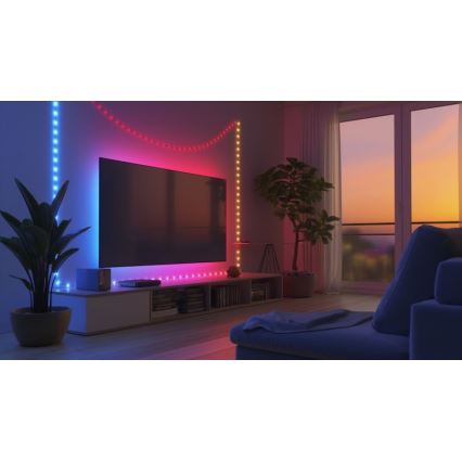 Globo - LED-RGB-nauha 50xLED/0,06W/5V 5 m 27 toiminnot