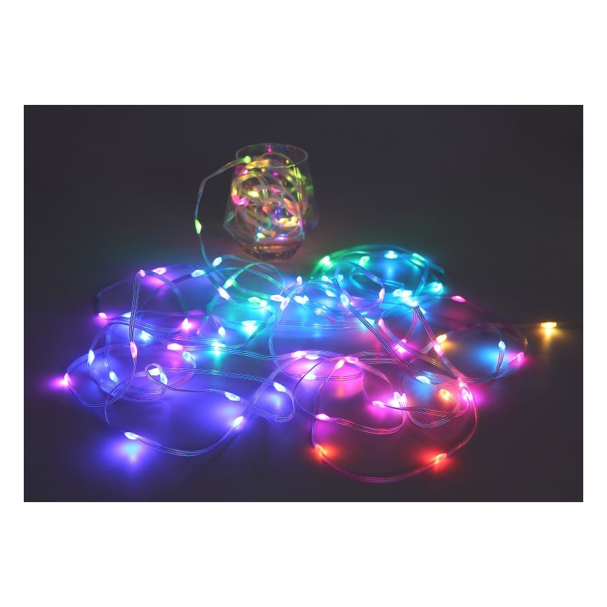 Globo - LED-RGB-nauha 50xLED/0,06W/5V 5 m 27 toiminnot