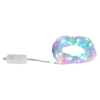 Globo - LED-RGB-nauha 50xLED/0,06W/5V 5 m 27 toiminnot