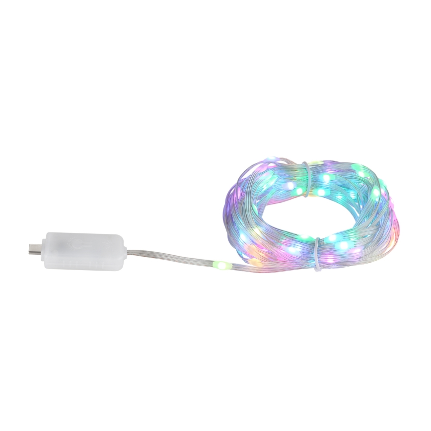 Globo - LED-RGB-nauha 50xLED/0,06W/5V 5 m 27 toiminnot