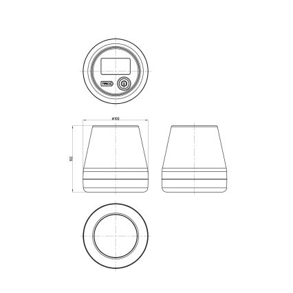 Globo - LED-RGB-aurinkovalo LED/0,2W/3,7V IP44