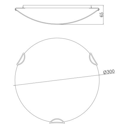 Globo - Kattovalo 2xE27/60W/230V