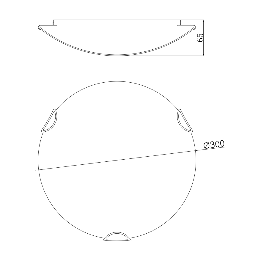 Globo - Kattovalo 2xE27/60W/230V