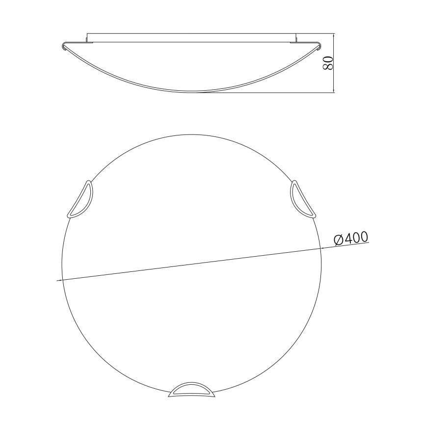 Globo - Kattovalo 3xE27/60W/230V