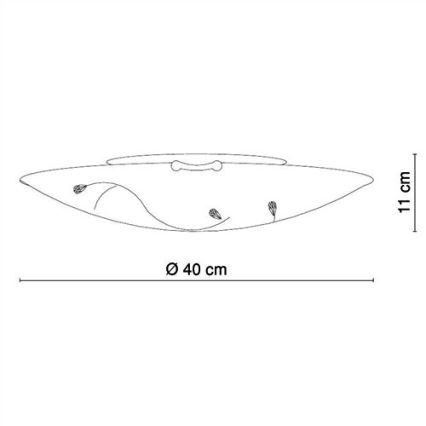 Globo - Kattovalo 3xE27/40W/230V