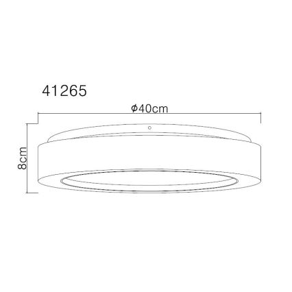 Globo - LED-kattovalaisin LED/24W/230V halkaisija 40 cm 3000K valkoinen
