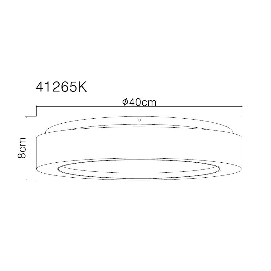 Globo - LED-kattovalaisin LED/24W/230V halkaisija 40 cm 4000K valkoinen