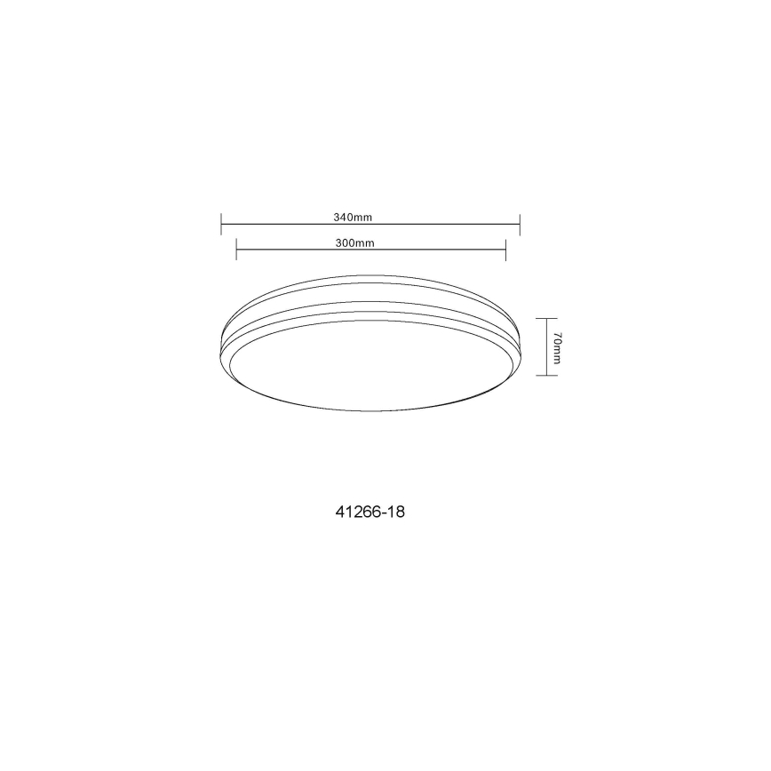 Globo - LED RGBW Himmennettävä kattovalo LED/18W/230V 2700-6000K + kauko-ohjaus