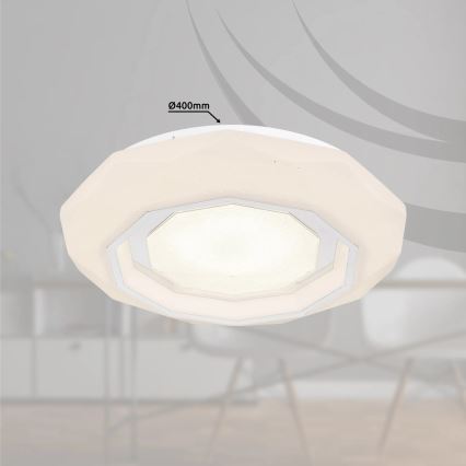 Globo - LED himmennettävä kattovalaisin LED/24W/230V 2700-6500K + kaukosäädin