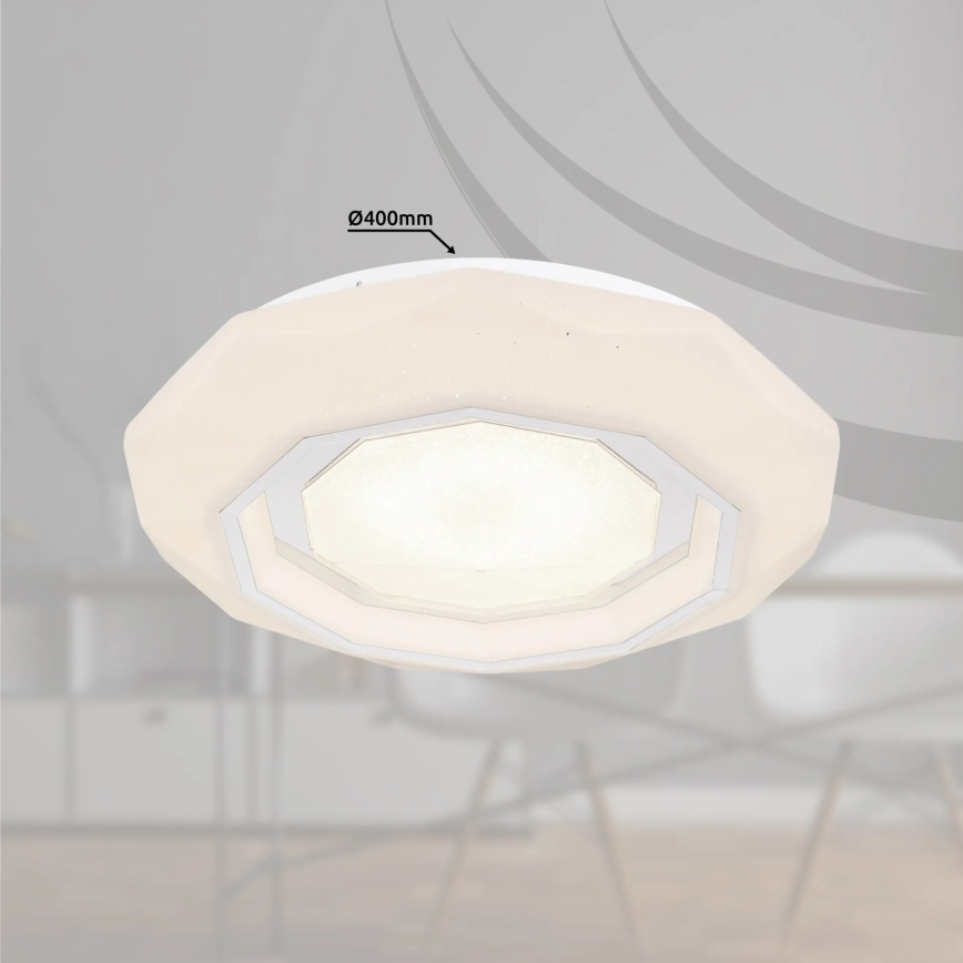 Globo - Himmennettävä LED-kattovalaisin LED/24W/230V 2700-6500K + kauko-ohjaus