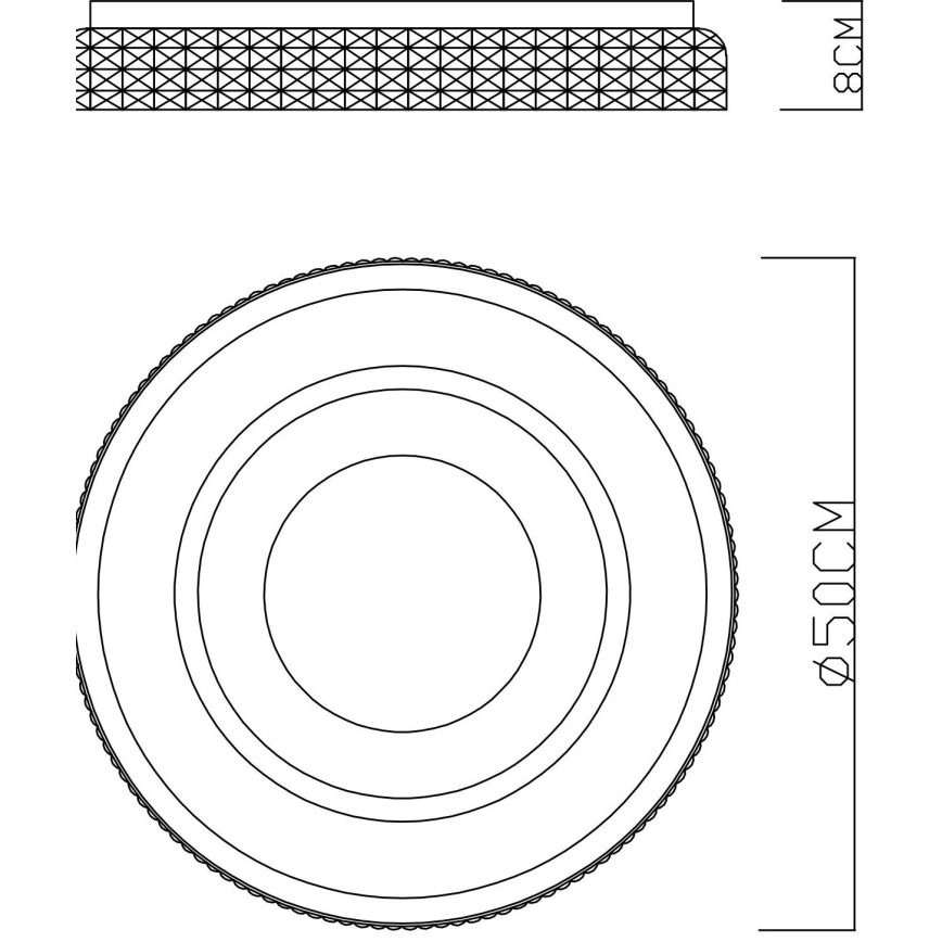 Globo - Himmennettävä LED-kattovalaisin LED/52W/230V 2700-6000K + kauko-ohjaus
