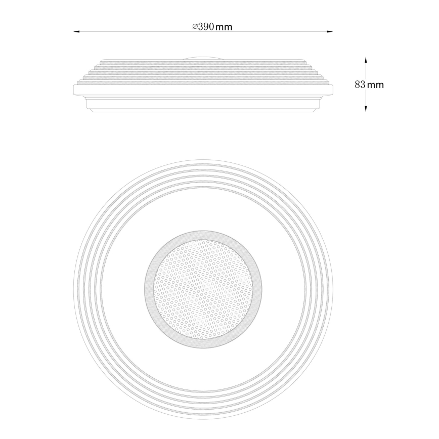 Globo - Himmennettävä LED-kattovalaisin LED/24W/230V 2700-6500K + kauko-ohjaus