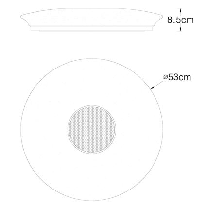 Globo - LED-kattovalaisin kanssa kauko-ohjaus 1xLED/50W/230V