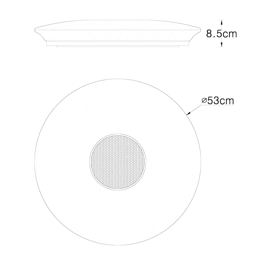 Globo - LED-kattovalaisin kanssa kauko-ohjaus 1xLED/50W/230V
