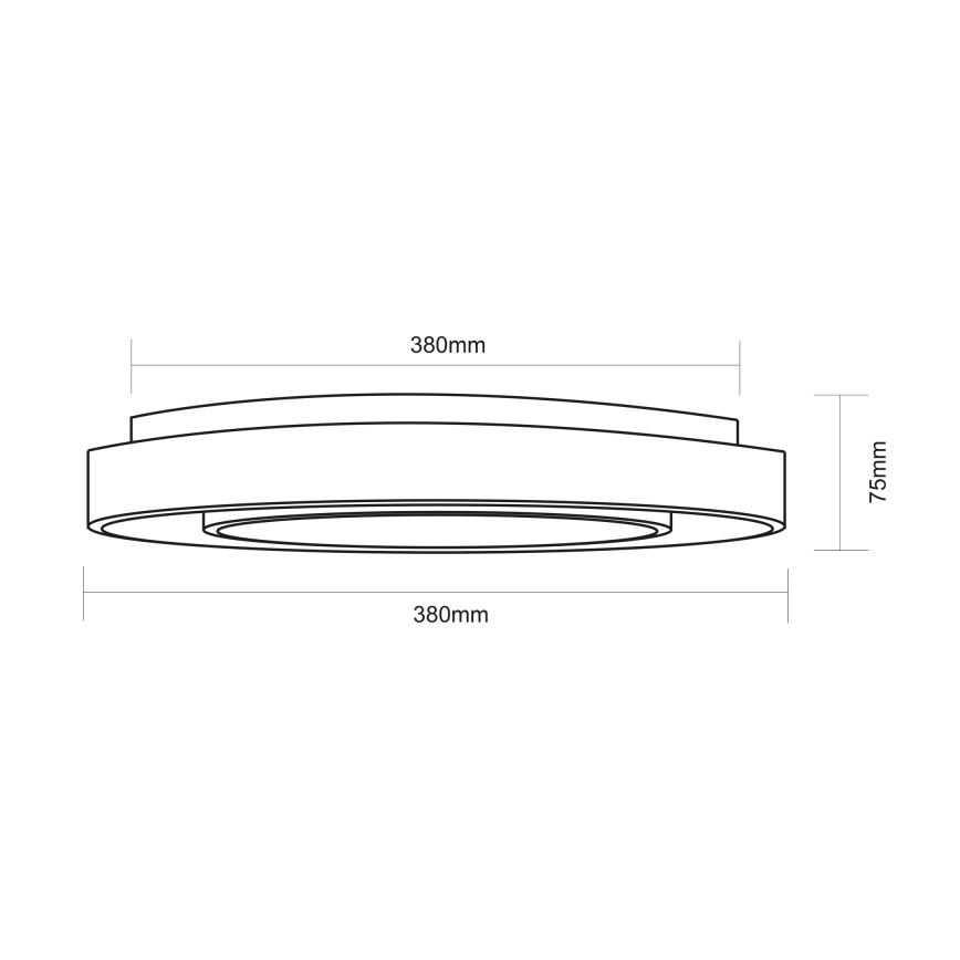 Globo - RGBW Himmennettävä kattovalaisin LED/24W/230V 3000-6500K+ kauko-ohjaus