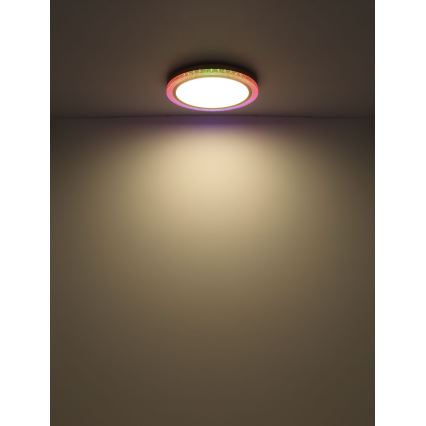 Globo - RGBW Himmennettävä kattovalaisin LED/20W/230V 2700-6500K + kauko-ohjaus