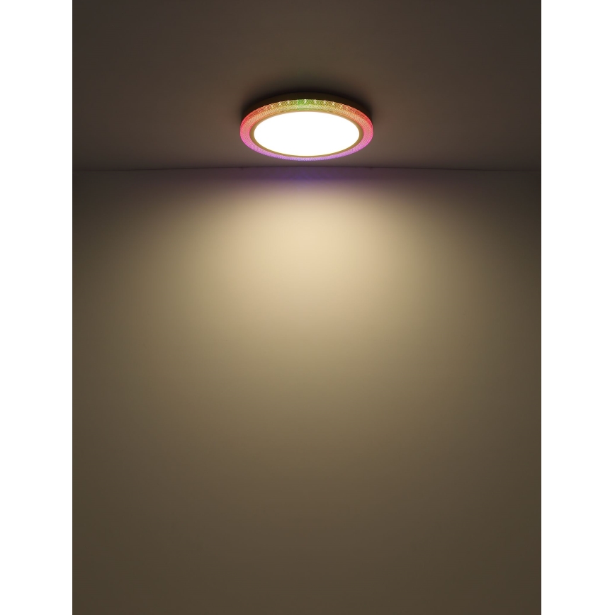 Globo - RGBW Himmennettävä kattovalaisin LED/20W/230V 2700-6500K + kauko-ohjaus